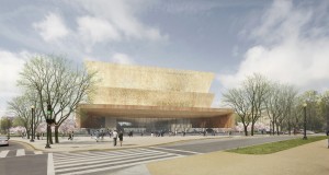 The design concept for the new National Museum of African American History and Culture submitted by Freelon Adjaye Bond/SmithGroup.