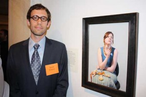 Adam Vinson with "Dressy Bessy Takes a Nap," winner of third prize. (Photo by Warren Perry) 