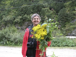 Vicki Funk in Tibet (Photo by Debbie Bell)