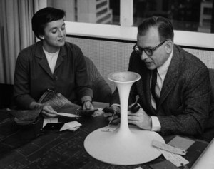 Florence Knoll Bassett Finnish architect Eero Saarinen. (Courtesy Eero Saarinen Collection Manuscripts and Archives, Yale University.Photo by Scott Hyde)