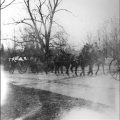 Jame Smithson's remains on procession to the Smithsonian