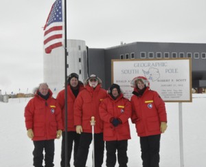 The National Science Foundation team at the South Pole.