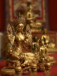 Tara, Central Tibet, second half of the 17th century. Pictured in the Tibetan Shrine from the Alice S. Kendall Collection. (Photo by Neil Greentree)