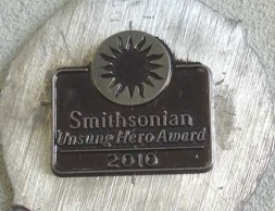 The die for the pin that will be presented to each Unsung Hero. The actual pin will be cast in gold. (Photo courtesy of Chandra Heilman)