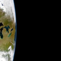 the Great Lakes from space