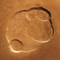 The Summit of Olympus Mons on Mars