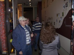 Smithsonian retirees and their guests tour the Hall of Human Origins at the Natural History Museum April 27. (Photo by Mary Tannner)