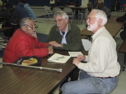 From left, Winfred James, Bill Fitzhugh and Wayne Clough.