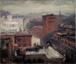 John Sloan  Rain, Rooftops, West 4th Street, 1913