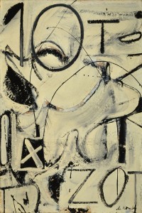 Willem de Kooning, Zurich, (1947), Oil and enamel on paper mounted on fiberboard 36 x 24 1/8 in. (91.4 x 61.3 cm) The Joseph H. Hirshhorn Bequest, 1981