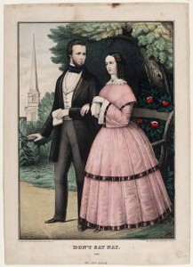 Colored print, 1852-1860, by E.B. and E.C. Kellogg, Hartford, Conn.