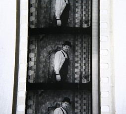 35mm film of Oliver Hardy in "The Music Box" (1932), by Mat Price, Creative Commons: Attribution 2
