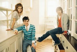 From left, Emma Watson, Daniel Radcliffe and Rupert Grint