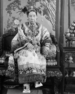 Detail, The Empress Dowager Cixi; China, Qing dynasty, 1903-1904; Glass plate negative; SC-GR 254. 