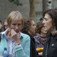 Carolyn Martin, associate director for public affairs, and Janet Abrams, special adviser for organizational effectiveness