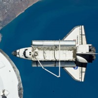 Space Shuttle Discovery after leaving the International Space Station on March 7, 2011 during STS-133. Discovery, the longest-serving and most flown of all the shuttles, will be welcomed into the Smithsonian’s National Air and Space Museum collection on April 19, 2012 at the Steven F. Udvar-Hazy Center, where it will go on permanent display.