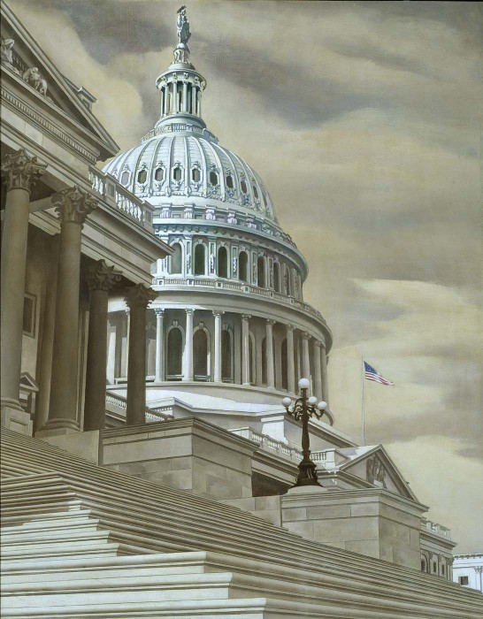 Nation's Capitol, 1943 Charles Sheeler. Smithsonian American Art Museum Transfer from the U.S. Department of State