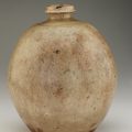 Punch'ong Bottle 14th-15th century Unidentified, Korean Yuan or Ming dynasty Stoneware with white slip under clear glaze H: 30.9 W: 26.3 cm China Gift of Charles Lang Freer F1900.63