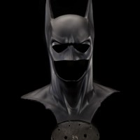 Batman mask and cowl worn by George Clooney in "Batman and Robin"