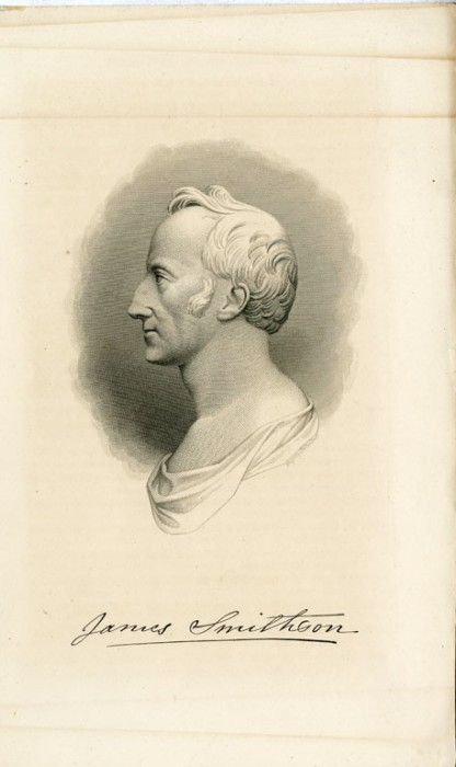 Engraving of James Smithson