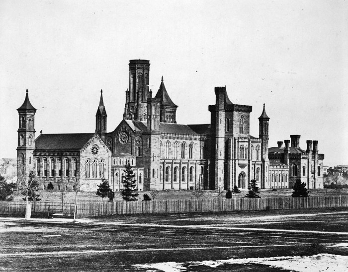South facade of Smithsonian Institution Building ca 1958-1864