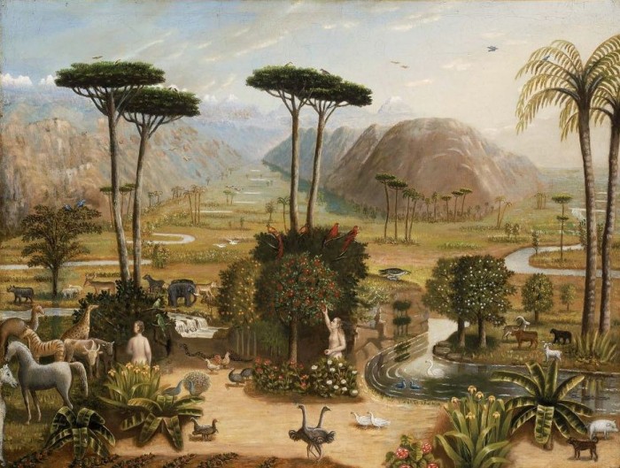 The Garden of Eden, ca. 1860, by Erastus Salisbury Field (1805 - 1900), National Gallery of Art via Wikimedia Commons