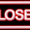 Neon closed sign