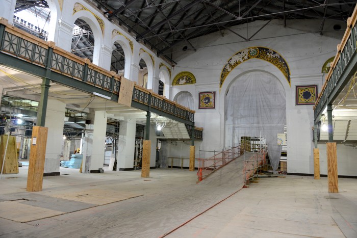 This space, undergoing renovations in the Arts and Industries Building, could be used for future pop-up exhibitions or demonstrations. (Photo by Brendan McCabe, Smithsonian Magazine)