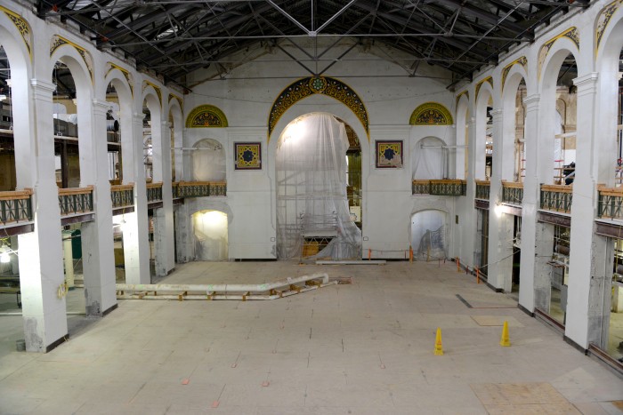 The North Hall of the Arts & Industries Building, October 2013. The building is expected to reopen in late 2014. (Photo by Brendan McCabe, Smithsonian) Magazine.