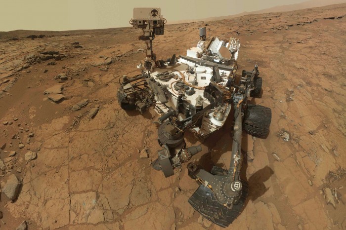 NASA's Curiosity took this "selfie" on Mars in February. If Richard Kurin had his way, there would be spot for the rover at the museum. (Photo by NASA/JPL-Caltech/MSSS)