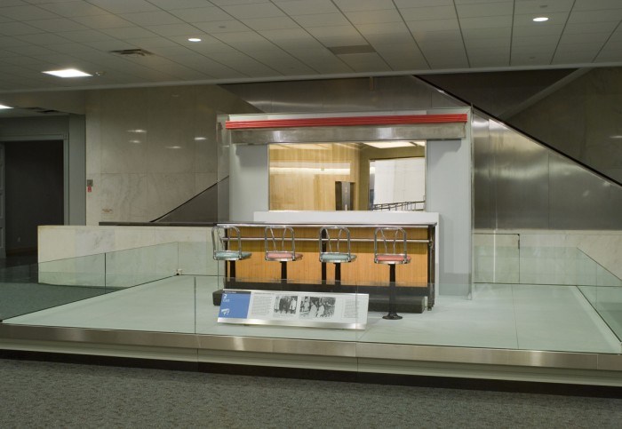 The Woolworth's lunch counter where the first sit-ins took place is now part of the collections of the National Museum of American History. To learn more about freedom and justice in American history, visit the “Separate is not Equal” online exhibition website. http://americanhistory.si.edu/brown/ This item is one of 137 million artifacts, works of art and specimens in the Smithsonian’s collection. It is currently on display at the National Museum of American History; to learn more about it, visit the museum’s website.