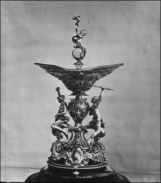 The Grand Prize awarded at the 1890 Berlin Fisheries Exposition. (Photographer unklnown, via Smithsonian Institution Archives)
