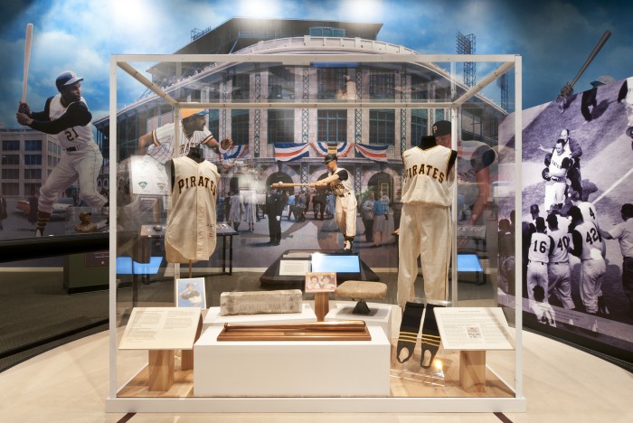 The World Series display at the Senator John Heinz History Center (Photo courtesy of the Center)