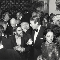 Warren M. Robbins, Founder and Director Emeritus of the Museum of African Art, with Actor Gregory Peck, and Veronique Peck PHOTOGRAPHER, DATE Eliot Elisofon Photographic Archives National Museum of African Art Smithsonian Institution