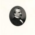 Engraving of Grover Cleveland (1837-1908), President of the United States, 1885-1889, 1893-1897