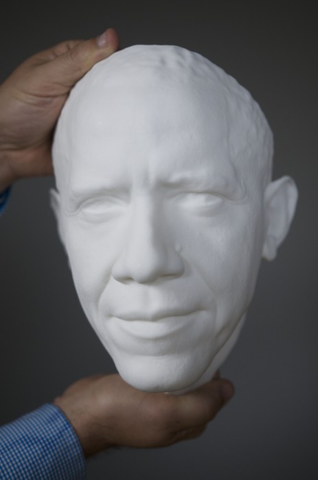 3D image, Barack Obama, 