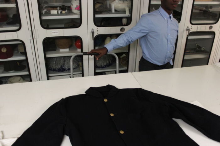 The uniform jacket Slater wore in the film, now part of the museum's collections