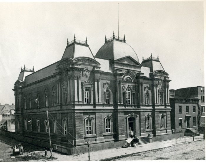 Corcoran Gallery under construction in 1861