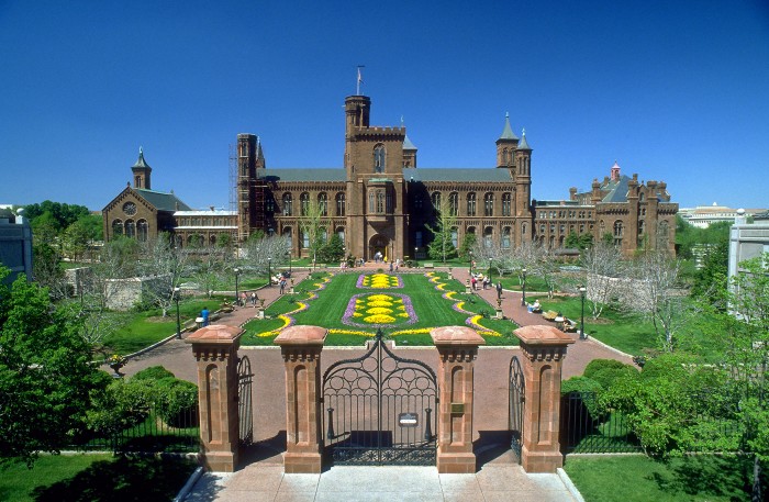 Located directly above the National Museum of African Art, S. Dillon Ripley Center, and Arthur M.Sackler Gallery, the 4.2-acre Enid A. Haupt Garden is actually a rooftop garden. It comprises three separate gardens, each reflecting the cultural influences celebrated in the adjacent architecture and the museums below. (Photo by Dane Penland)