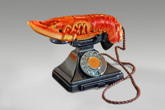 "Lobster Telephone" by Salvador Dali (1938) is among the works featured in the Hirshhorn exhibition “Marvelous Objects: Surrealist Sculpture from Paris to New York,” opening October 2015. © Salvador Dalí, Fundació Gala-Salvador Dalí, Artists Rights Society (ARS), New York 2015