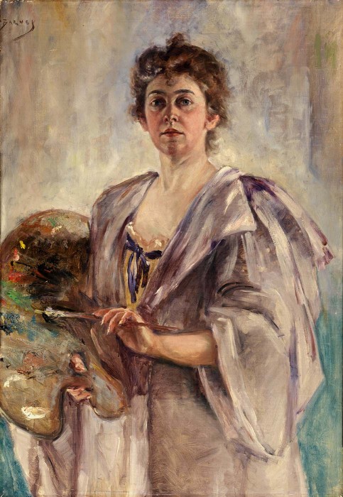 Self Portrait in Painting Robe, Alice Pike Barney (1857 - 1931). Smithsonian American Art Museum Gift of Laura Dreyfus Barney and Natalie Clifford Barney in memory of their mother, Alice Pike Barney, 1951