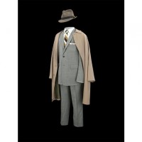 The gray suit and fedora worn by Jon Hamm as Don Draper in all seven seasons of “Mad Men.” (National Museum of American History)