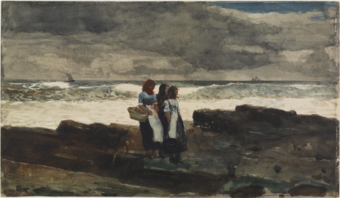 "Sun and Clouds" (1882) Winslow Homer, 1836-1910. Watercolor on paper. Gift of Charles Lang Freer, The Freer and Sackler Galleries.