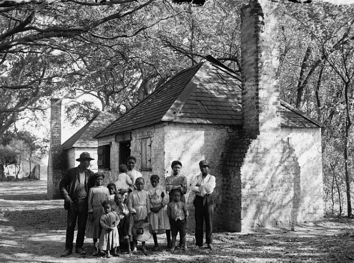 Freed family on plantation, via The Freedman's Bureau Project (http://www.discoverfreedmen.org)