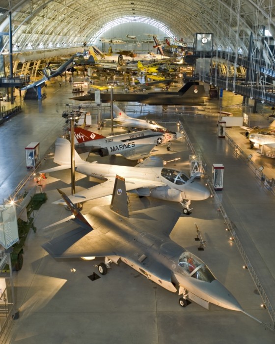 The Steven F. Udvar-Hazy Center near Washington Dulles International Airport is the companion facility to the Museum on the National Mall. The building opened in December, 2003, and provides enough space for the Smithsonian to display the thousands of aviation and space artifacts that cannot be exhibited on the National Mall. The two sites together showcase the largest collection of aviation and space artifacts in the world. (Photo by Dane Penland)