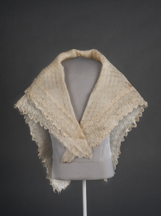 A shawl that belonged to abolitionist and humanitarian Harriet Tubman, part of the collections of the Smithsonian's National Museum of African American History and Culture.