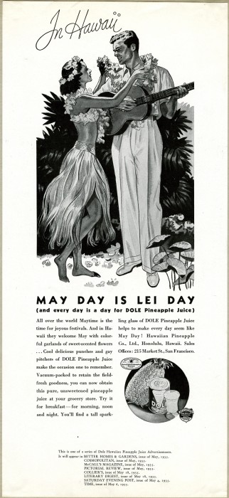 Print ad for Lei Day