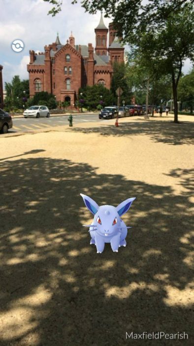 Screen grab from game Pokemon Go