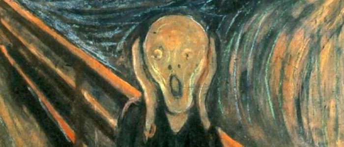 Cropped version of "The Scream" painting