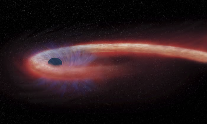 Artists rendering of black hole